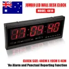 Jumbo LED Wall Digital Clock Large Display Calendar Temperature Time Date Week