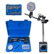 Dial Indicator with Magnetic Base Holder Fine Adjustable Long Arm 0-10mm Prof...