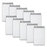 10pc Spirax P563B PP Reporters Writing Notebook Note Pad Stationery 300Pgs Black
