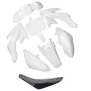 White Plastic Fender Fairing Body Kit+ Seat For CRF50 XR50 Pit Bike SSR Atomik
