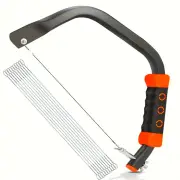 12inch Coping Saw Hand Saw Wire Saw 360-Degree Multi-Directional Cutting with 10 Saw Blades for Wood Plastic Rubber Soft