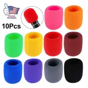 10x Colorful Handheld Microphone Windscreen Foam Mic Cover for Stage Karaoke DJ