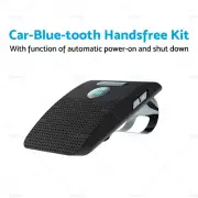 Black Car Bluetooth-compatible Handsfree Speaker Phone Sun Visor Clip Wireless
