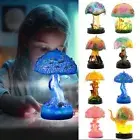 Resin Stained Mushroom Table Lamp Stained Night Light New Bedside Lamp