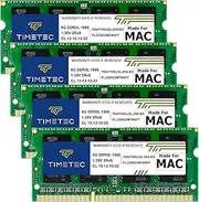 Timetec 32GB Kit (4x8GB) Compatible with Apple iMac Late 2015 (27 Inch with Retina 5K Display) DDR3L 1867MHz / 1866MHz PC3L-14900 2Rx8 CL13 1.35V 204 Pin SODIMM Memory Module MAC RAM Upgrade for iMac