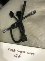 eVGA 6 pin perif to 4x IDE DRIVER POWER cable FOR EVGA SuperNOVA 650GA 850GA