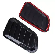 Carbon Universal Car Air intake Scoop Bonnet Hood Vent Louver Cooling Panel Trim