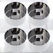 4 Pcs Stainless Steel Mousse Mold Baking Molds Supplies Cake Making Tool