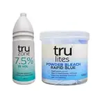 Truzone 7.5% 25vol Cream Peroxide 1L & Trulites Blue Powder Hair Bleach 500g