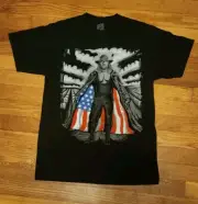 WWE Wrestling The Undertaker "I Respect" USA Flag Mens T-Shirt Size S Black 2018