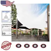 Breathable White Triangle Shade Sail - Heavy-Duty UV Protection for Outdoors