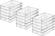 15 Pcs Audio Cassette Storage Cases,Clear Plastic Cassette Tape Cases,Audio Cass