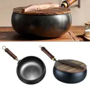 Iron Pot Large Belly Hand Forged Frying Pan Uncoated Iron Cooking Pot 26 5cm