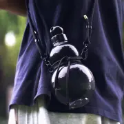32oz Inspired Gourd Water Plastic Purple Bottle - Decorative Double-Layer Flask