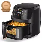 Air Fryers, 7.5 QT 8-in-1 Oilless Air Fryer Oven with Visible Cooking Window, On