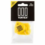 Dunlop 462P73 Tortex TIII Guitar Picks, .73mm, Yellow, 12-Pack