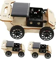 GARIOUANS 3sets Solar Vehicle Model Making Kit Educational Science Experiment Toys for Boys and Girls Assemble Solar Car Teaching Aid Safe Fun Stem Building Activity