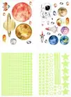 EZONEDEAL 849X Wall Stickers Luminous Stars Moon Planet Glow in the Dark Nurs...