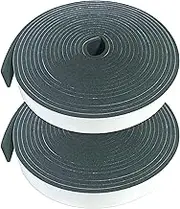 Weather Stripping Door Seal Strip, High Density Foam Tape, 3/4 in x 1/8 in x 32.8 FT, Black, CR Foam & Neoprene, Soundproofing, Air Conditioning Seal Strip