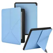 Flip Case for Kindle Paperwhite 12th Generation-2024 7", Slim Fit Stand Cover Light Blue