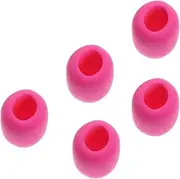 Abaodam 5Pcs Microphone Sponge Covers Elastic Windscreen for Enhanced Voice Clarity Durable Protection Pink for Streaming and Recording