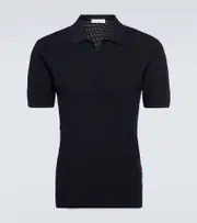 [Orlebar Brown] Orlebar Brown Roddy knit polo shirt AU 93 blue