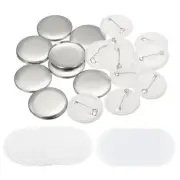 1.25" Blank Button Making ,25Pcs Round Badge Parts for Button Maker Machine