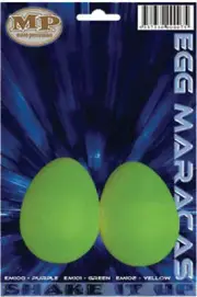 MANO PERCUSSION Maracas Egg Shaped Green 35g, 1 pair Education