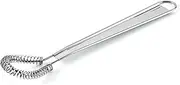 1Pc Silver Egg Beater Stainless Steel Mini Spring Coil Whisk Handheld Milk Frother Foamer Sauce Stirrer Blender Coffee Mixer Kitchen Egg Tools Whisks