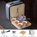 Tea Set Portable Lazy Automatic Spinning Travel Kettle GungFu Teapot Cups