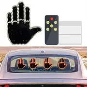 LED Finger Lights for Car, Gesture Light, Wacky Funny Multi-Functional Warning Lights, Rear Luggage Compartment Light, 176 LED Beads,Remote Controlled