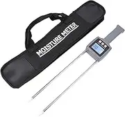 Cotton Humidity Meter Portable LCD Digital Display Handheld Cotton Moisture Tester for Cottonseed Cotton ABS Stainless Steel 458mm