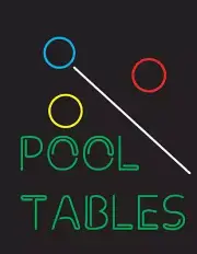 Billiards Sign for Business Displays | LED Flex Neon | 24"W x 31"H x 1"D