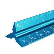 Architectural Scale Ruler 12" Aluminum Architect Scale Triangular Ruler for B...