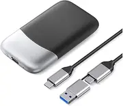 Portable SSD 2.5 Inch External Solid State Drive 2000MB/S External Solid State Drive 512GB USB 3.2 Gen2 Type- C PSSD for Phone PC/Laptops/Professionals/Gaming
