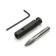 Steelman 1/4 in Carbide Double Cut Burr with Adapter for Tire Repair 18241A