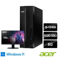 在飛比找momo購物網優惠-【Acer 宏碁】22型濾藍光螢幕組★i5六核電腦(Aspi