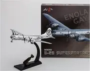 Pre-Built Model Aircraft 21CM Scaled Model 1:144 World War II B 29 Superfortress Bomber Aircraft Model for Hiroshima Nagasaki B-29 Miniature Airplane Model(Little boy)