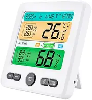 Room Thermometer Digital Thermohygrometer Wall Mount Home Temperature Humidity Gauge Large Display for Kitchen