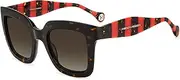 [Carolina Herrera] Women's HER 0087/S Sunglasses, Havana Red, 50 mm