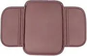 Center Console Arm Rest Protector Leather Car Armrest Box Pad st&or&ag&e Pocket For ho&nd&a For Civci For FIT CRV For Ac&co&rd For Jazz HRV For Dio For Stepwgn(Brown)