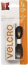 VELCRO Brand For Fabrics | Iron On Tape No Sewing or Gluing, 61cm x 1.91cm, Black