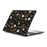 MacBook Air 13-inch (M1 / Intel) Impact Case Flower Power Black Macbook Case by Martina Martian
