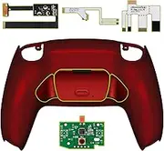 eXtremeRate Programmable RISE2.0 Remap Kit for PS5 Controller BDM-010(CFI-ZCT1*) & BDM 020(CFI-ZCT1*A), Back Housing/Case/Case/Buttons/Buttons for PS5 Conversion Set (Red) No Controller Included
