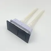 Rectangle Toilet Tank Buttons Dual Flushing Button Water Tank Push Button Replacement with Thread Diameter Cistern Standard Part for Bathroom Toilet Repair Black