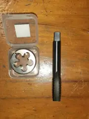 P&N Hand Tap BSW 1/2" x 12 RH (the first) + HSS split die button 1" OD