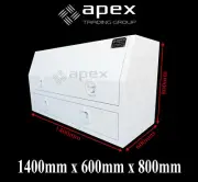 BRAND NEW TOOLBOX 2.5MM CHECKER POWDERCOAT TOOL BOX-UTE TRUCK STORAGE-1468HDCPWL