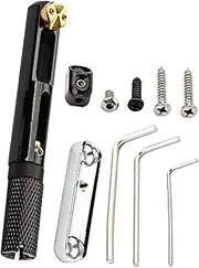 Parliky 1 set Sturdy Single Headless Bar Bridge Kit for Electric Guitar Bass Guitar Accessories Reliable Durable Construction for Optimal Performance Versatile Compatibility