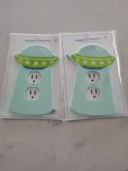 2 Pack Alien Spaceship DECORATIVE FACEPLATE light wall switch cover target New