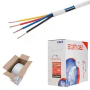 500FT Security Cable 18/4AWG Stranded Unshielded Fire Burglar Alarm CCTV Wire